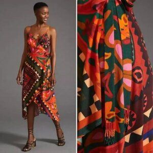 NWT Anthropologie Farm Rio Hanky Wrap Dress | S Petite